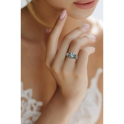 Ezüst gyűrű 54-es méret (R2182ZBBT_2I)